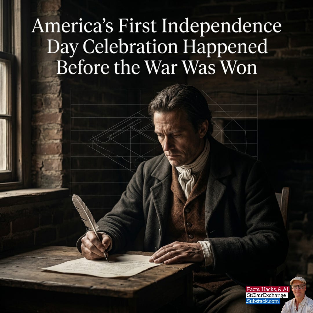 St. Clair Exchange (@stclairexchange) - America's First Independence Day Celebration Happened Before the War Was Won