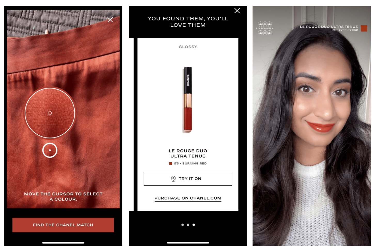 Chanel Lipscanner virtual lipstick app review Lipscanner app (Source: Channel)