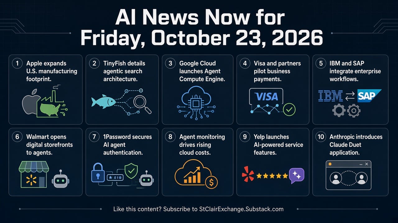 AI News Now for October 23, 2026