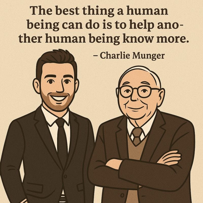 The best thing a human being can do is help another human being know more.”  – Charlie Munger That's hiring. That's leadership. That's retention. When  someone joins your team, they're not just… |
