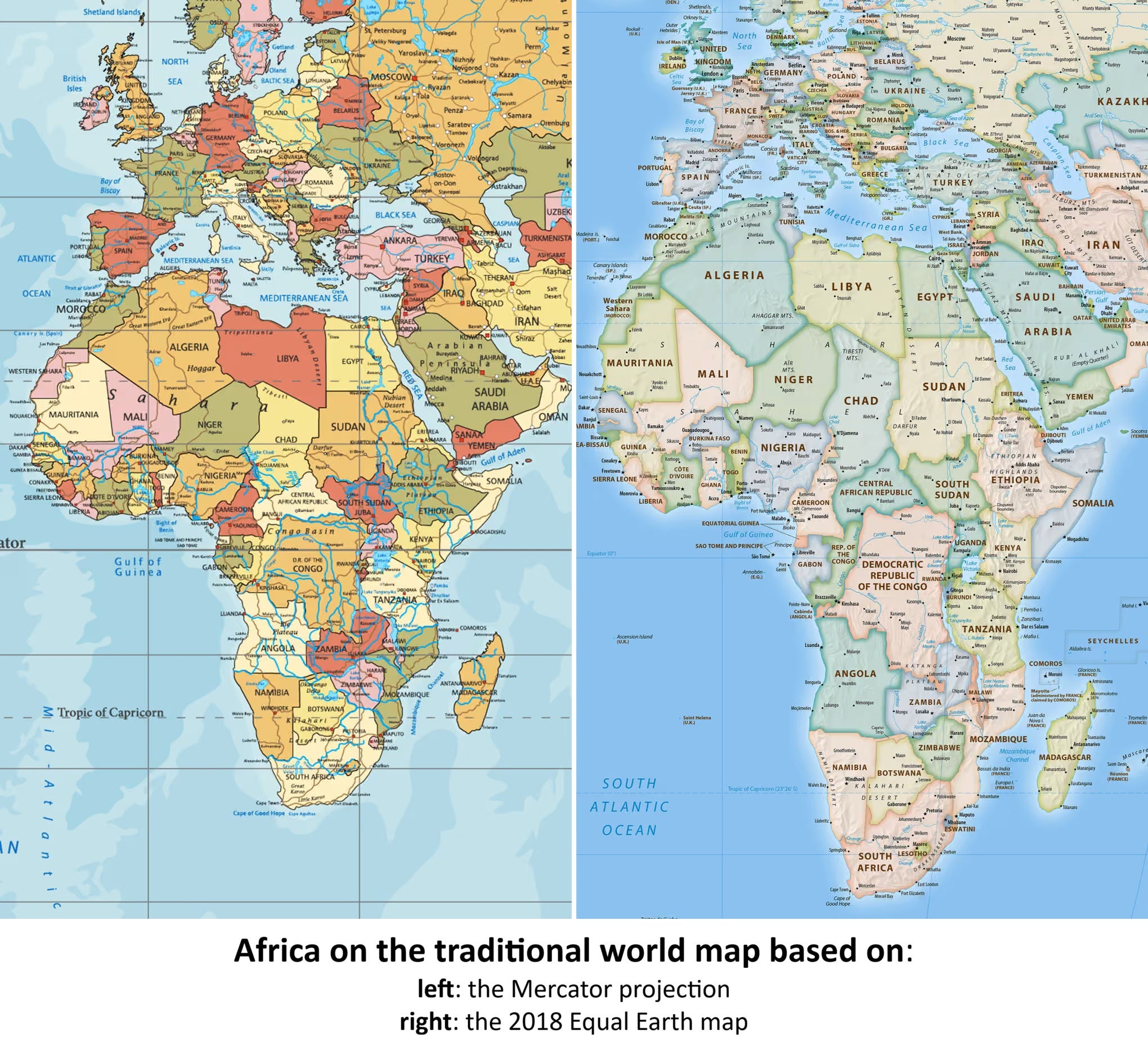 EarthStuff - UN Votes To Adopt New World Map That Shows Africa’s True Scale