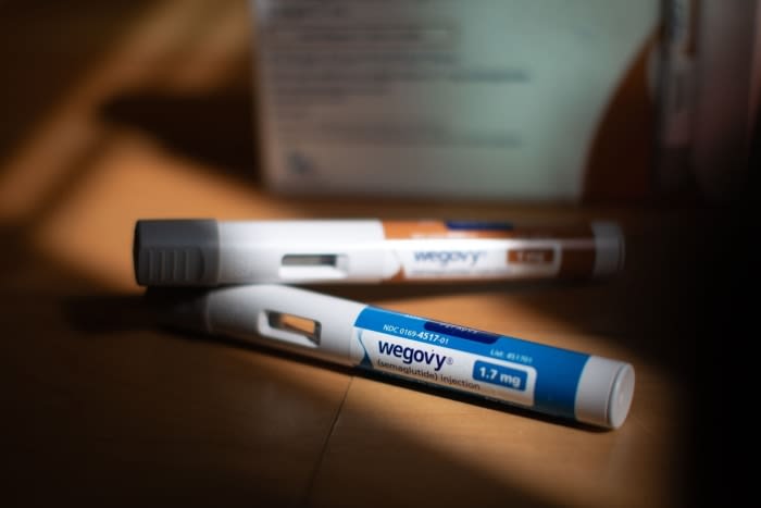 Wegovy injection pens.
