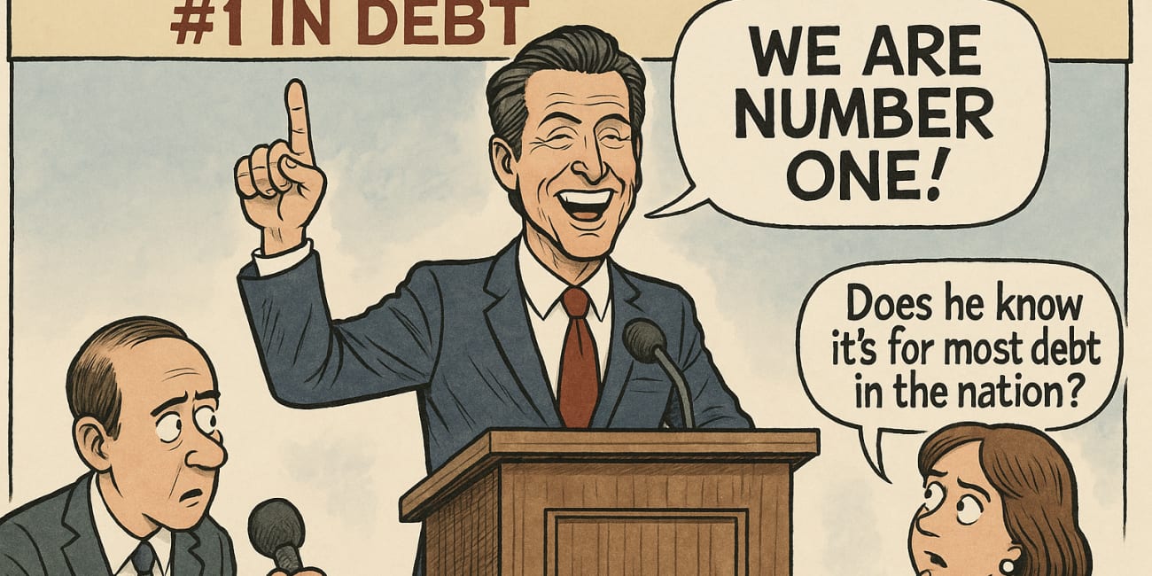 New Study: California Ranks #1 in Debt — Because Sacramento Can’t Stop Spending