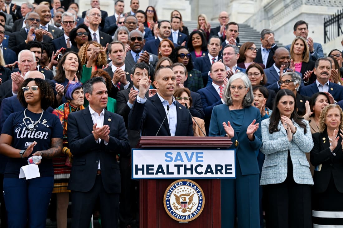 House Minority Leader Jeffries Holds Press Conference Ahead of Potential Shutdown