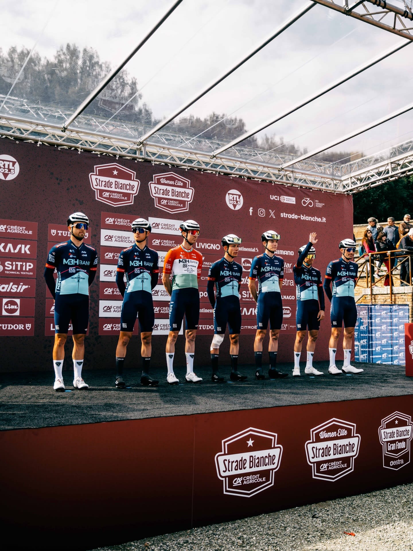 la MBH Bank CSB Telecom Fort al via della Strade Bianche 2026