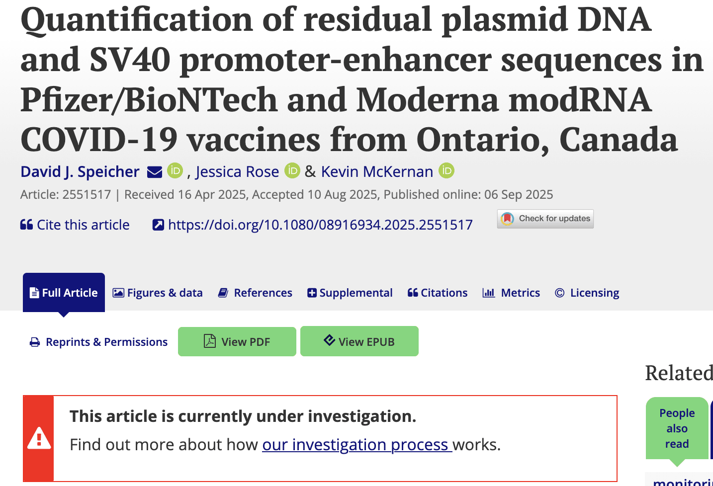 DNA-forurensning i COVID-injeksjoner midt i krig om tilbaketrekking og nettsensur- 3