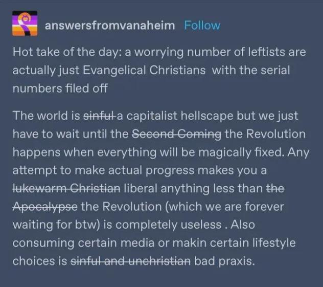 Is Anyone on the Left Pure Enough?