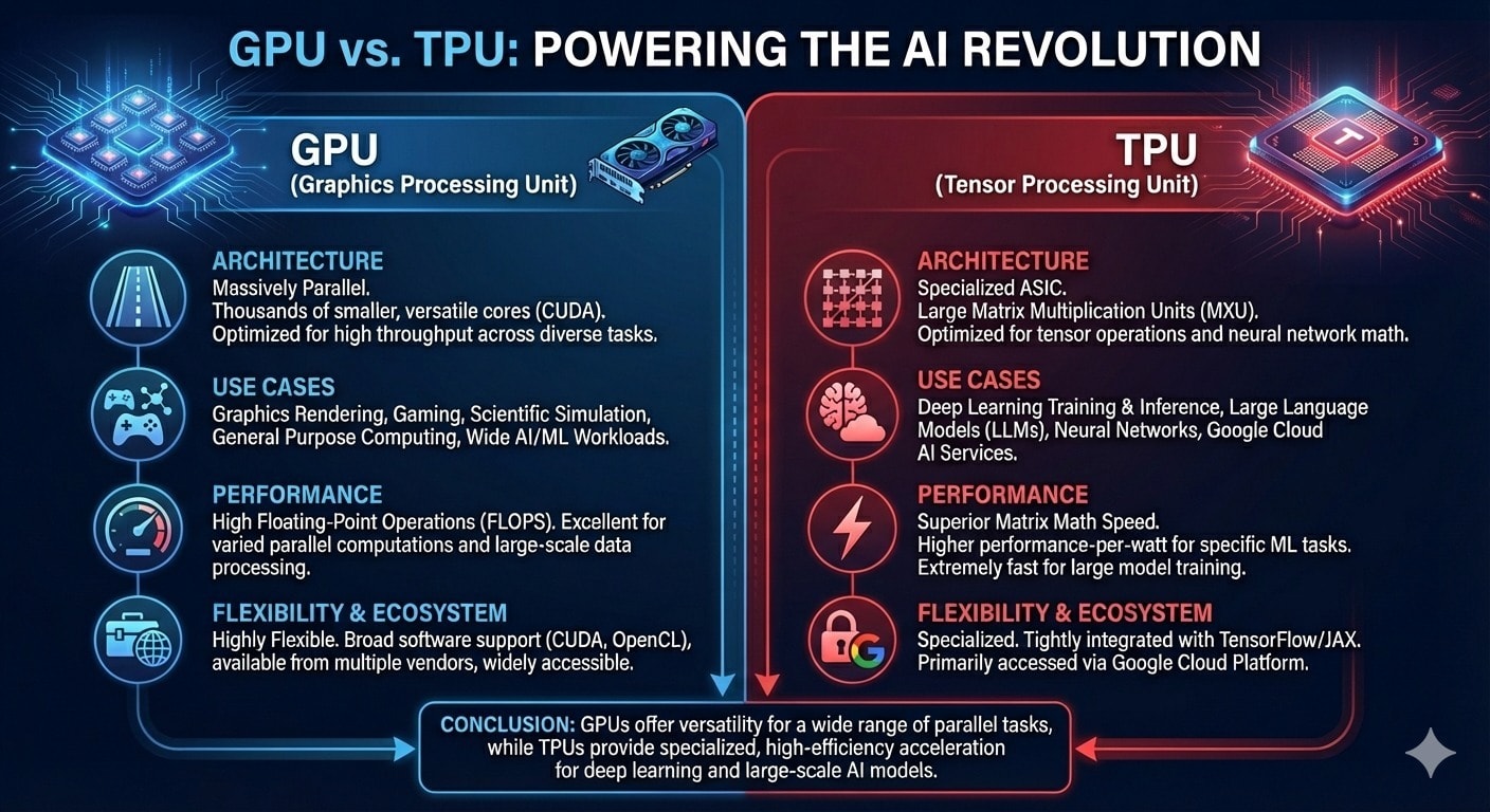 GPU против TPU: новая экономика вычислений в сфере ИИ.