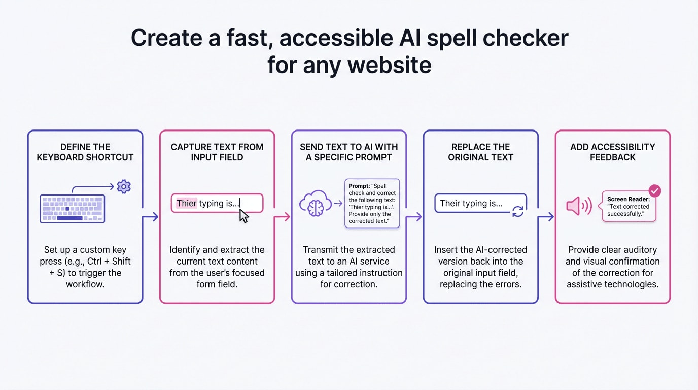 Create a Fast, Accessible AI Spell Checker for Any Website