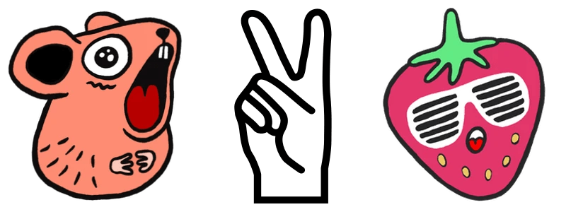 The Pika, Good Enough and Jelly logos. All SCREAMING. The Pika, Good Enough and Jelly logos. All SCREAMING.