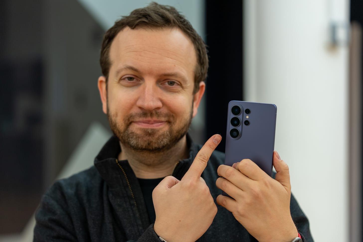 Samsung Galaxy S26 Ultra with tech expert Matt Swider from The Shortcut