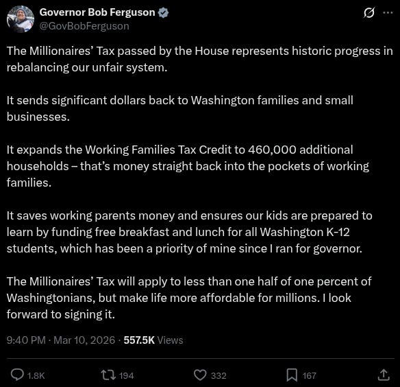Coffee King Howard Schultz Flees to Florida Hours After Washington Wealth Tax Passes House