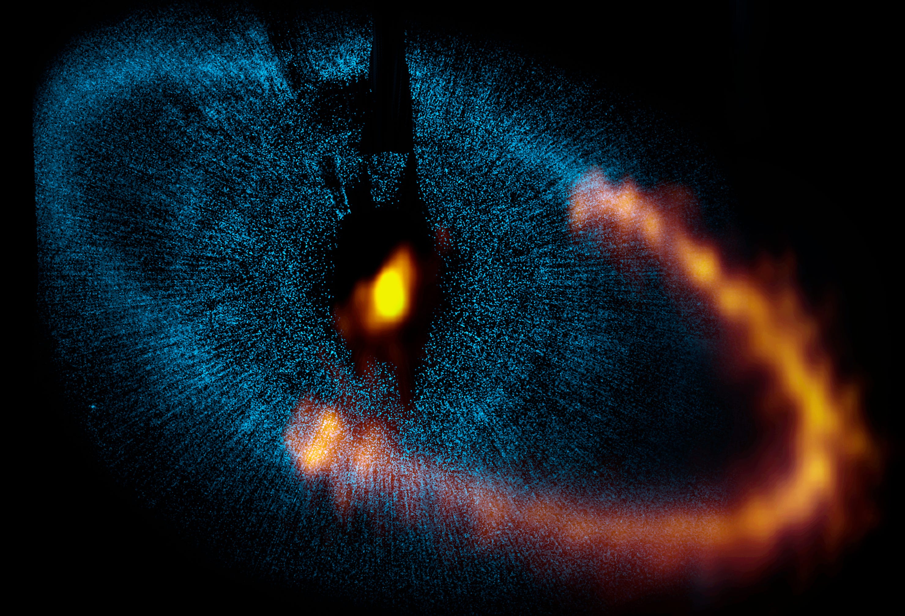 The Debris of Creation: Hubble Watches Worlds Collide