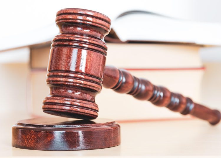 Hammer representing the verdict of Peggie Upton