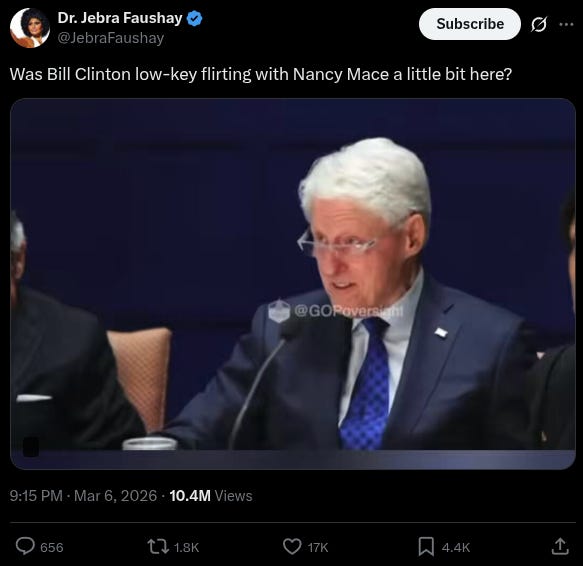 Watch This Clip Of Bill Clinton And Tell Me He’s Not Flirting With Nancy Mace