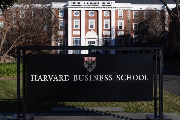 Harvard Business School on the Harvard University campus in Cambridge, Massachusetts, US, on Tuesday, Dec. 12, 2023. The presidents of Harvard...