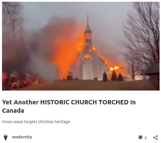 Yet Another Historic Church Gutted by Raging Fire