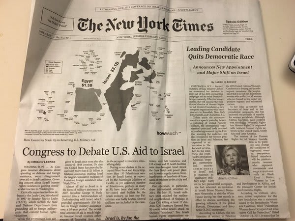 Fake New York Times Editions Distributed by Anti-Israel Activists Across  Big Apple | Algemeiner.com