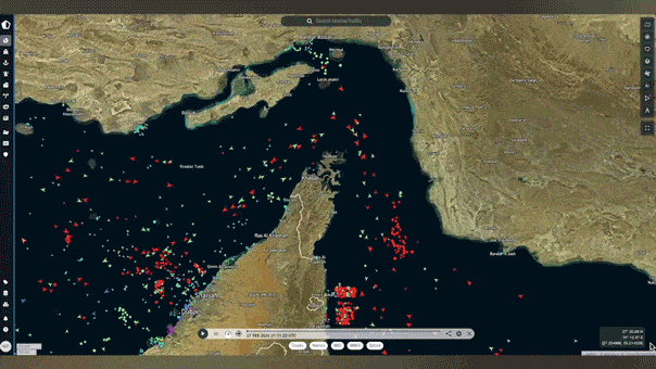 Watch shipping through the Strait of Hormuz grind to a halt amid Iran  conflict