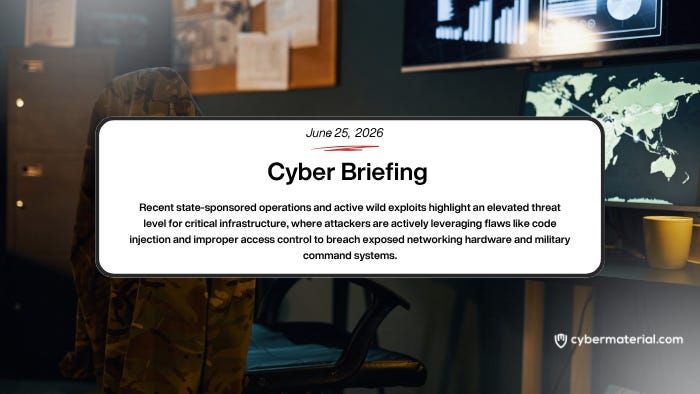 Cyber Briefing – June 25, 2026: CyberMaterial