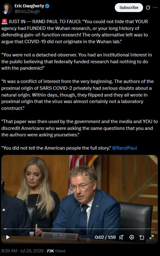 Fauci Pleads The Fifth 111 Times | Trump Calls Operation Warp Speed [Genocide] A 'Spectacular Success' And Pretends He Was Against Fauci, Despite Him Giving Fauci A Commendation For His Work + Respecting Biden's Pardon
