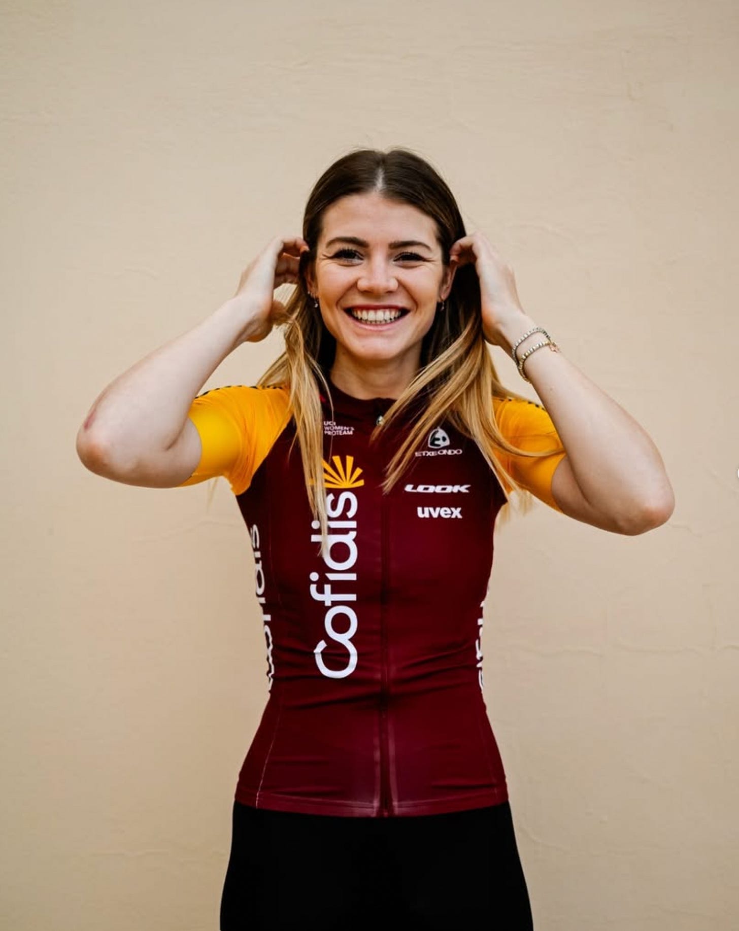 Martina Alzini con la divisa del Team Cofidis ©Mathilde L'Azou