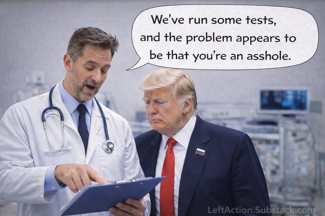 May be an image of text that says 'We've run some tests, and the problem appears to be be that you're an asshole. Substack.com'