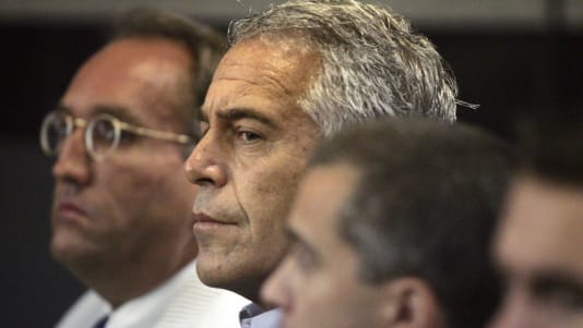 Jeffrey Epstein appears in court in West Palm Beach, Florida, July 30, 2008. 