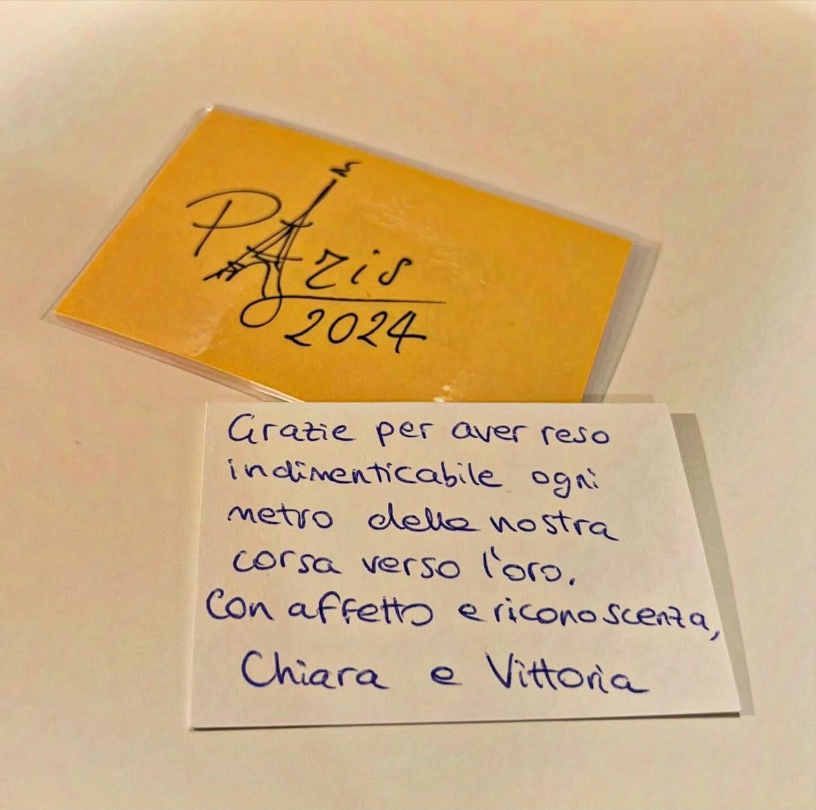 La dedica di Chiara Consonni e Vittoria Guazzini a Diego Bragato dopo l’oro olimpico