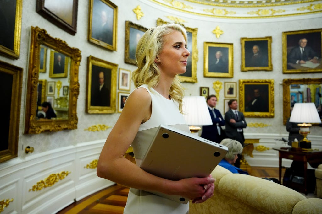An image of Natalie Harp in the Oval Office