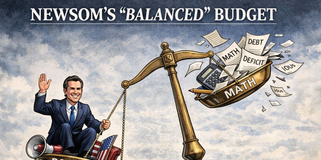 Gavin Newsom’s Fantasy Budget: A January Miracle Built on Fiction
