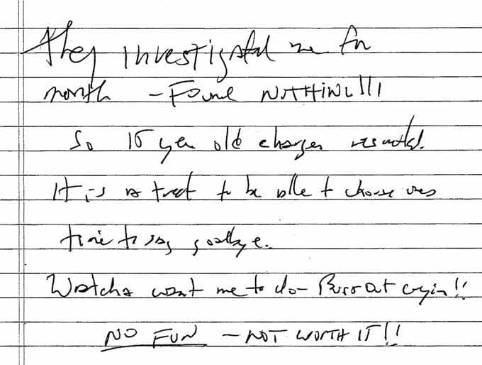 Jeffrey Epstein 'Suicide Note' Quietly Emerges