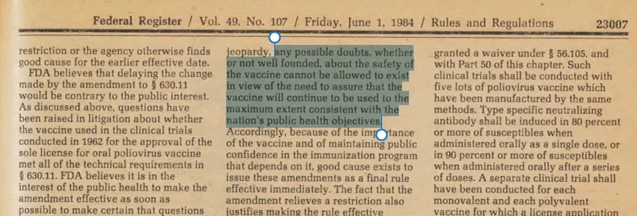 When Vaccine Injury Was Actually Newsworthy