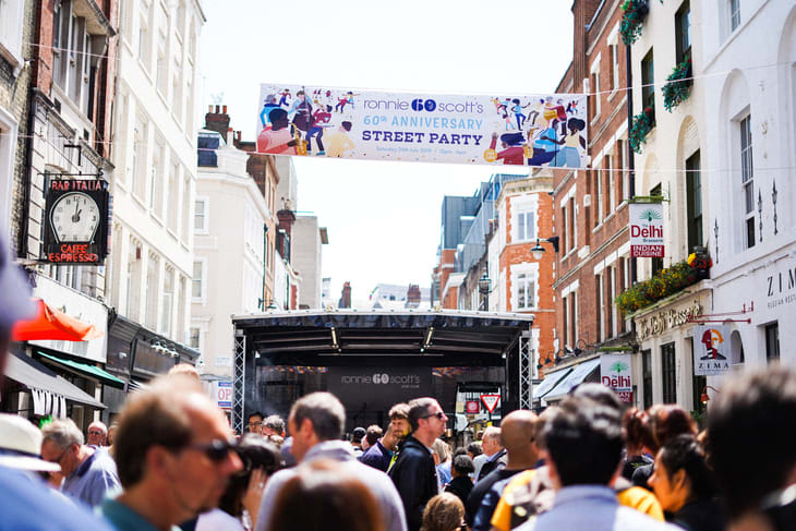Ronnie Scott's street party in Soho London