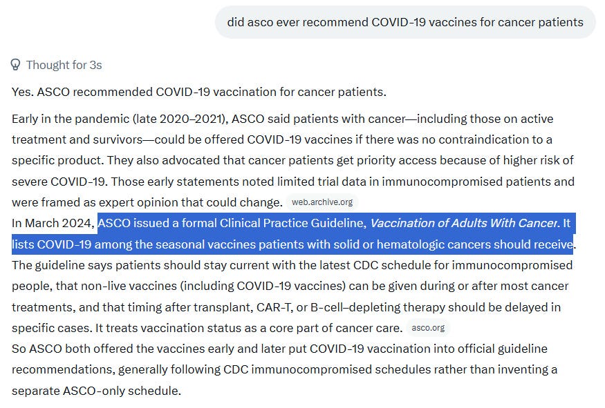 ASCO Warns Against Using Successful Ivermectin and Fenbendazole | Recommends Cancer Causing COVID-19 Vaccines | Pure Evil