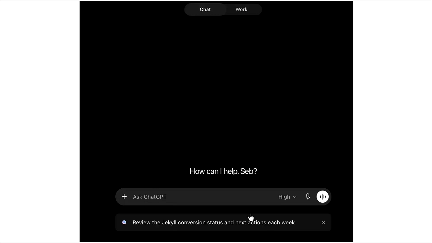 ChatGPT interface used as a text-generation example