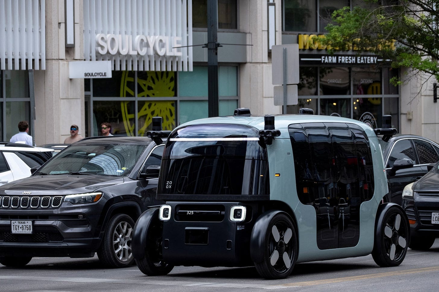 Zoox robotaxis operate on the streets of Austin