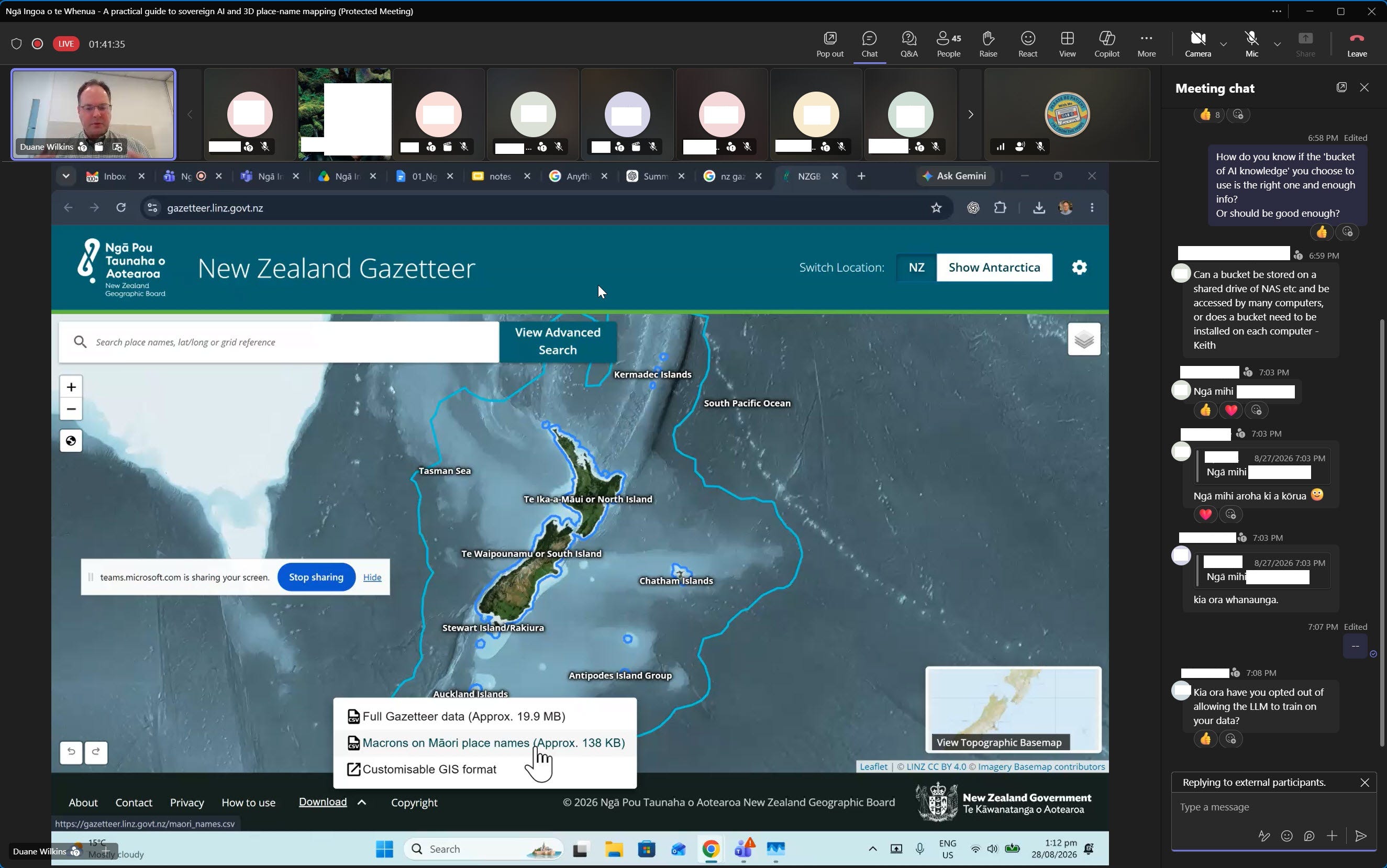 EarthStuff - Webinar - Ngā Ingoa o te Whenua - A Practical Guide To Sovereign AI And 3D Place-Name Mapping [New Zealand]