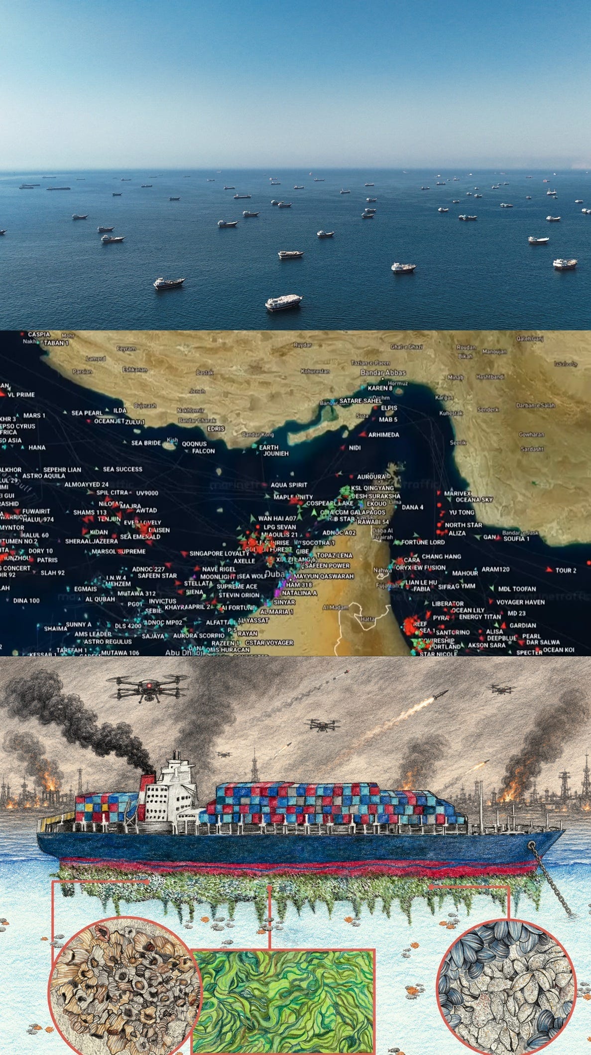 EarthStuff - Closure Of The Strait Of Hormuz May Trigger A Bioinvasion Super-Spreader Event