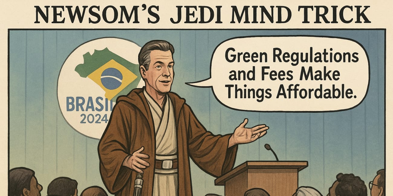 Newsom Went To A U.N. Climate Summit In Brazil Where He Told Lies About “Green Affordability”