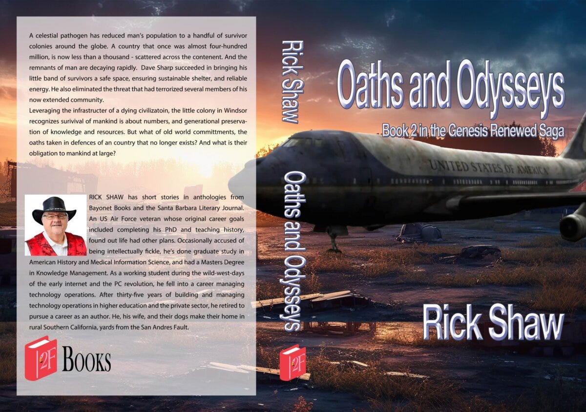 Draft cover for the novel Oaths & Odysseys: Book 2 in the Genesis Renewed Saga