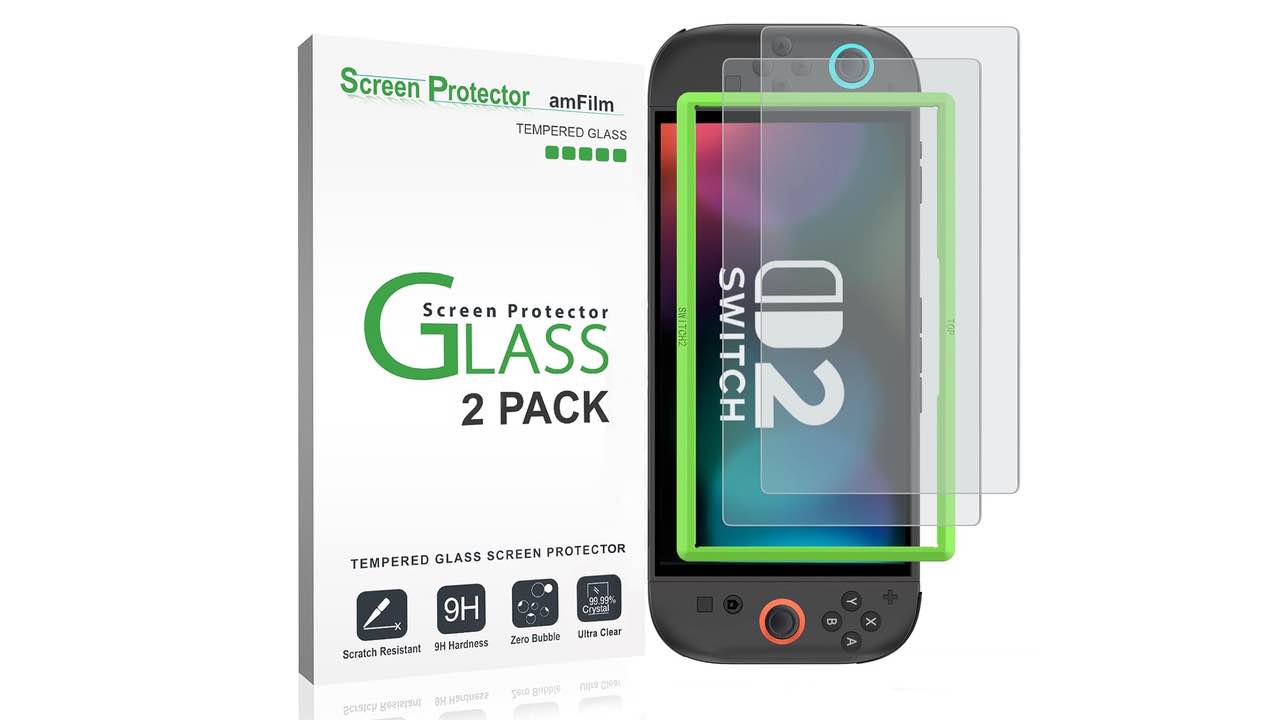 amFilm Matte Finish Screen Protector for Switch 2