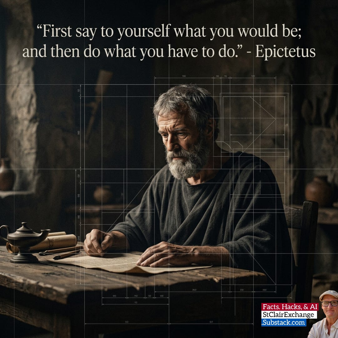 "First say to yourself what you would be; and then do what you have to do." - Epictetus