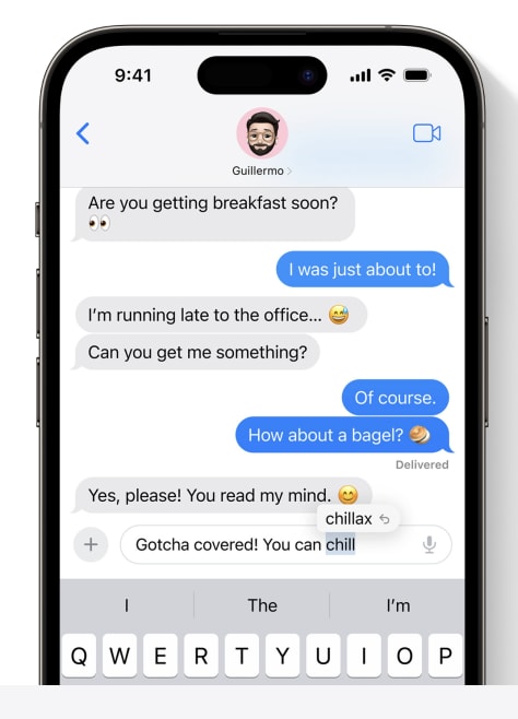 Marketing images from Apple for iOS 17 and Sonoma