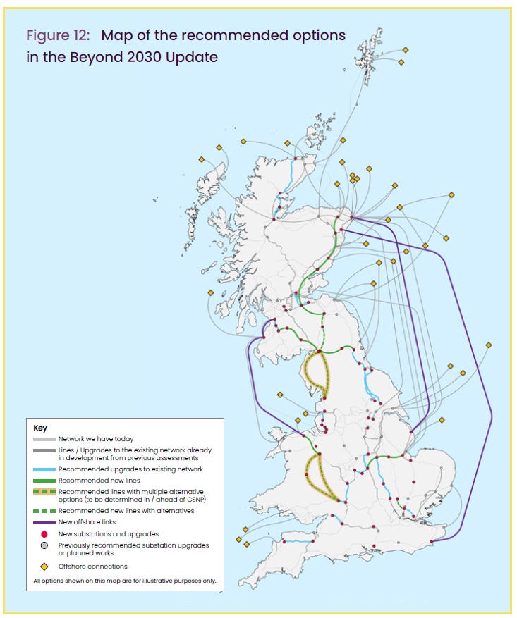 Figure 5 - NESO Beyond 2030 Network Map