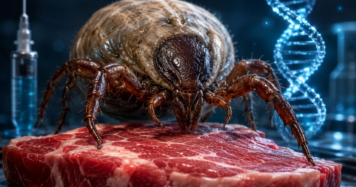 Peer-Reviewed Paper Says Genetically Engineering Ticks to Spread Meat Allergies Is “Morally Obligatory" Peer-Reviewed Paper Says Genetically Engineering Ticks to Spread Meat Allergies Is “Morally Obligatory"