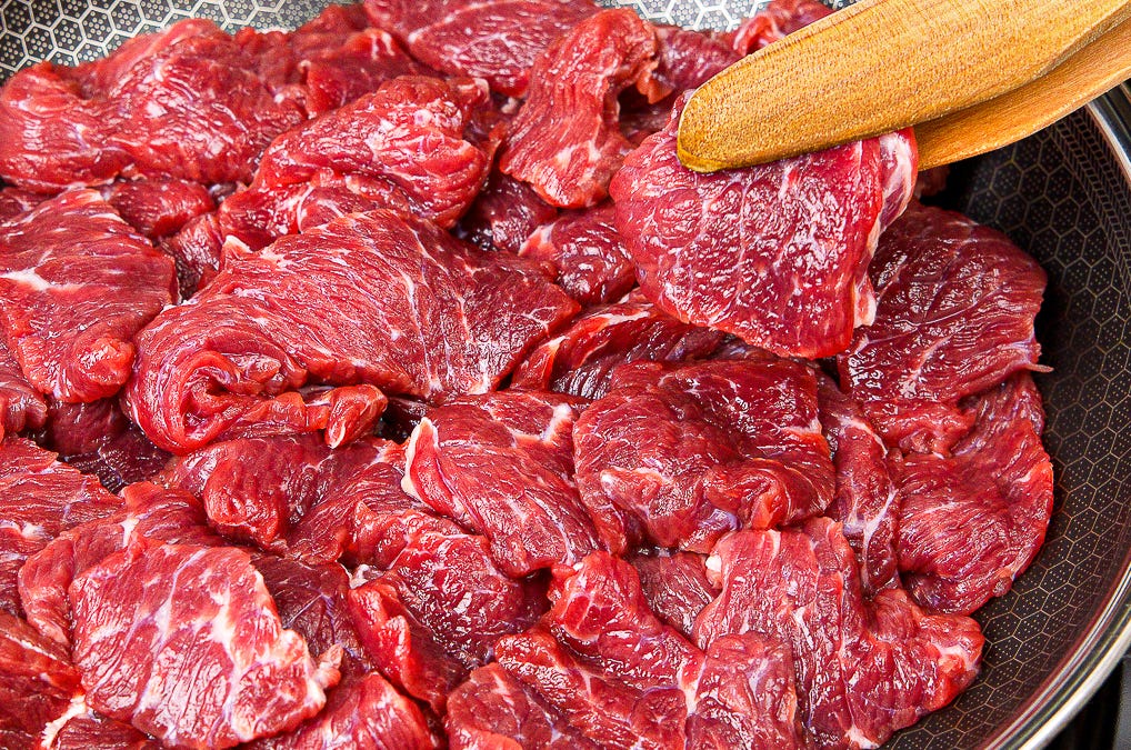 Beef in garlic sauce - by Sophie - Essen Recipes