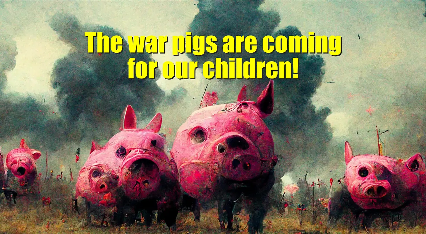 Les chiens de guerre s’en prennent à nos enfants !