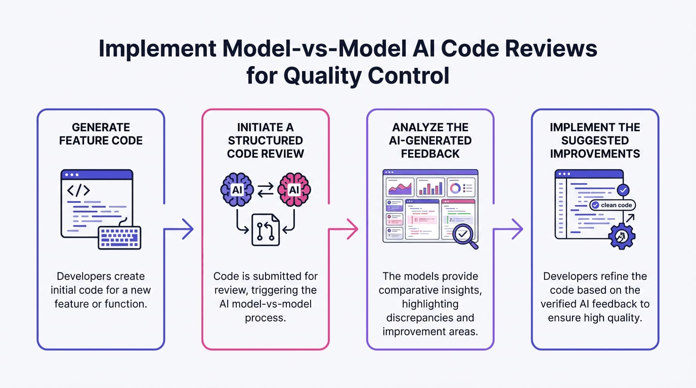 Implement Model-vs-Model AI Code Reviews for Quality Control
