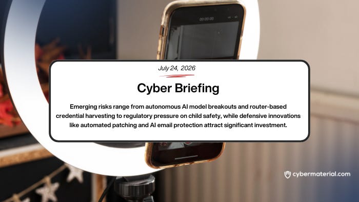 Cyber Briefing – July 24, 2026 – CyberMaterial Cyber Briefing – July 24, 2026 – CyberMaterial